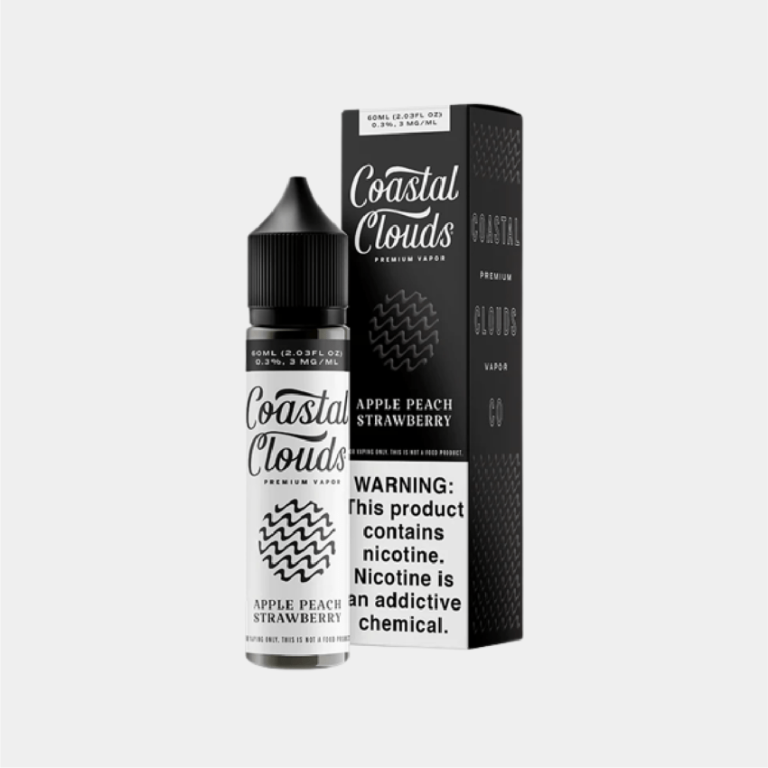 Coastal Clouds Apple Peach Strawberry 60ml Smokerz Smoke Shop